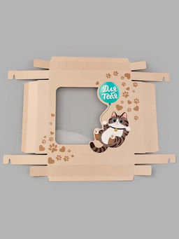 Коробка подарочная «Котики», 23.5×20.5×5.5 см