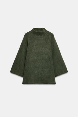 KNIT PONCHO SWEATER - Zara фото 6