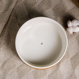 Горшок для кактусов и суккулентов «Эко Бонсай» керамический, 800 мл, 17×7 см, с деревянной подставкой, белый