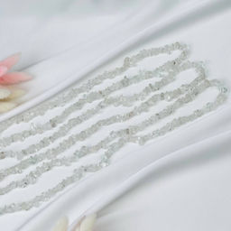 Бусины для украшений из Горного Хрусталя крошка 80 см