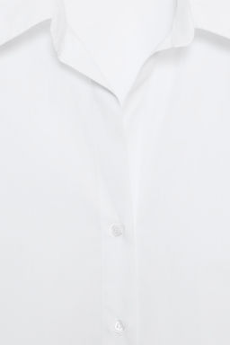 CAMISA B?SICA POPEL?N / Blanco - Zara фото 9