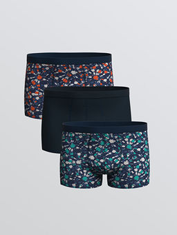 Standart Kal?p Pamuklu Esnek Erkek Boxer 3l?