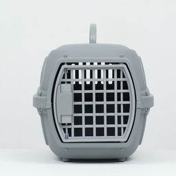 Переноска для животных пластиковая 47х32,5х30 см, серая - Пижон фото 2