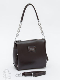 Сумка женская кожаная 0841CH coffee Polina&Eiterou  в Новосибирске