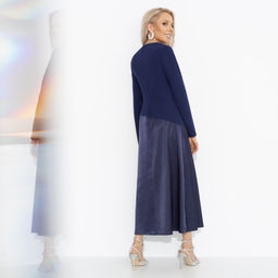 Платье комбинированное с шёлком, Нежная утонченность (моя мудрость) - Charutti фото 5