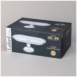 БЛЮДО СЕРВИРОВОЧНОЕ SWEETY НА НОЖКЕ 25Х13Х10 СМ - Lefard фото 2