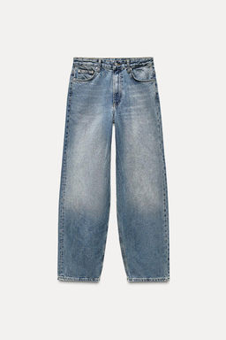 ZW COLLECTION BAGGY MID-WAIST JEANS - Zara фото 3