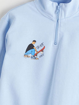 Dik Yaka Erkek ?ocuk Sweatshirt