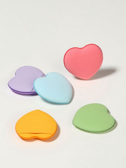 Спонжи для макияжа «Сердечки», 5 шт., МИКС