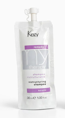 Kezy MT Remedy keratin Шампунь реструктурирующий с кератином 30 мл