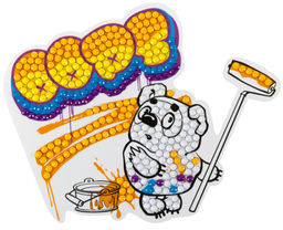 Кристальная (алмазная) мозаика ФРЕЯ CMF-ALVM-112 магнит Винни-пух райтер 11 х 9 см