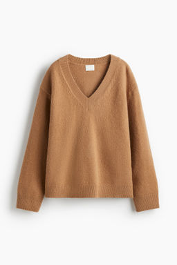 Jersey oversize con cuello de pico - H&m фото 5