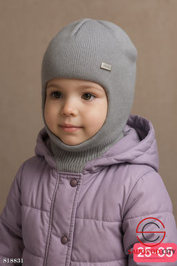 Шапка шлем зимняя для детей