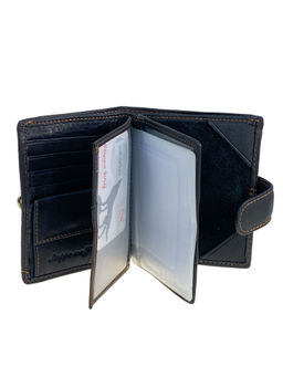 Кошелек-органайзер мужской из натуральной кожи, цвет черный - Greta фото 2