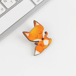 Цена за 2 шт. Открытка со значком Оберег - антистресс, 3.9?3.9 см