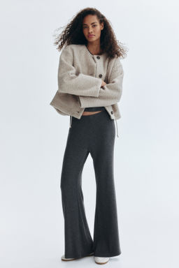 Flared fine-knit trousers - H&m фото 2