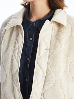 G?mlek Yaka Kapitone Kad?n Teddy Mont - Waikiki фото 3