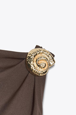 SHELL POLYAMIDE DRESS - Zara фото 17