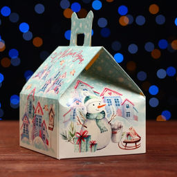 Цена за 5 шт. Подарочная коробка Метелица, 13,3 х 11,6 х 12,6 см - Simaland фото 2