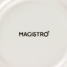 Десертная тарелка Magistro Лунный океан, d=22 см, фарфор, белая  фото 5