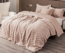 Покрывало декоративное Shinshilla point (жемчужно-бежевый) - Kazanov.a. фото 3