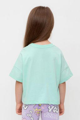 Crockid _ КР 302696/зеленый ручей к541 фуфайка (футболка) для дев