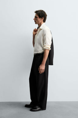 COTTON AND WOOL SHIRT - Zara фото 4