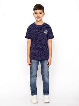 CRB wear/CWJB 63344-41-341 Футболка для мальчика,темно-синий/Ex.Cherubino