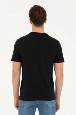 Мужская черная базовая футболка - U.s. polo assn фото 5