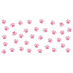 Защитная самоклеящаяся пленка на месте кормления/туалета питомца Лапки розовые 50х25 см - Simaland фото 2