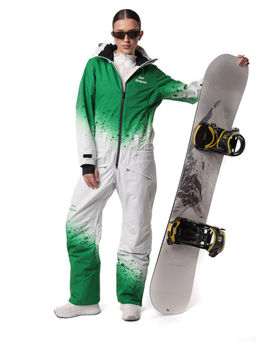 Комбинезон BB-0525 Бело-зеленый