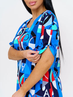 Халат женский, цвет синий