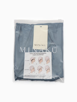 Чалма - тюрбан для волос MINAKU, 25×68 см, тенсель, синяя