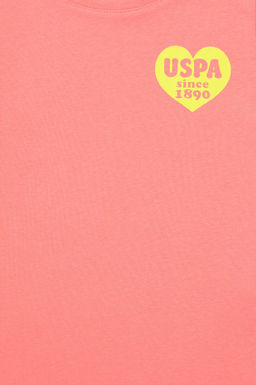Базовая футболка неоново-розового цвета для девочек Неожиданная скидка в корзине - U.s. polo assn фото 4