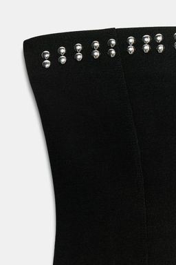 TOP BANDEAU STRETCH TACHAS / Negro - Zara фото 6