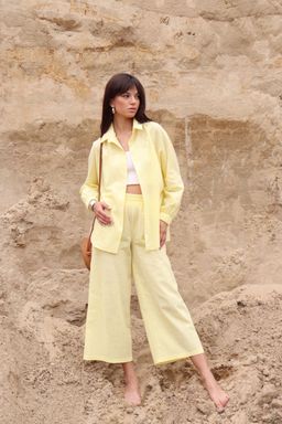 7010 Костюм летний с кюлотами лимонный - Martichelli фото 17