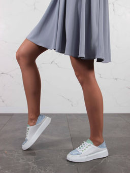 Кеды EDART 163.P.LusiR2 w.Белый-голубой-мята - Ed'art фото 6