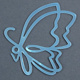 Набор для украшения Бабочки, набор 5 шт, цвет серебро - Страна карнавалия фото 4