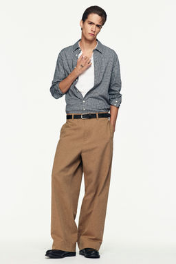 PANTAL?N CHINO WIDE LEG DE ALGOD?N - H&m фото 8