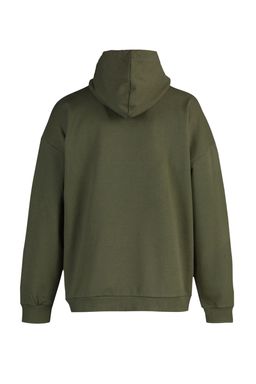 Haki Oversize/Genis Kesim Kapusonlu Ici Polar/S?cak Tutan Sweatshirt TMNAW23SW00195