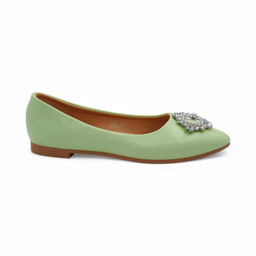Женские балетки 6028-36 светло зеленые - Sport фото 2
