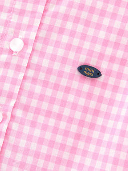 Платье в клетку UD 4702 розовый - Mini maxi фото 7