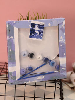 Картина по номерам на подрамнике Draw Me! Moon, (20*20 см)