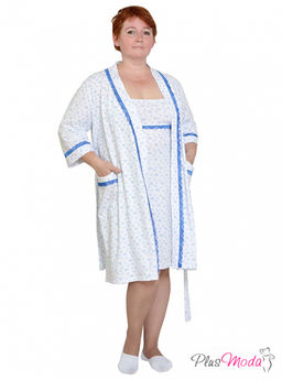 Халат Модель №116 размеры 44-84 - Plusmoda фото 8