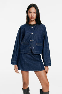 Chaqueta denim sin cuello - H&m фото 2