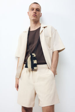 Pantal?n corto interlock Relaxed Fit - H&m фото 10