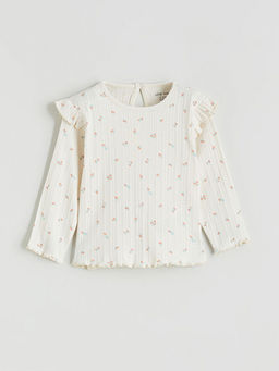 ?i?ekli F?rf?rl? K?z Bebek Bluz