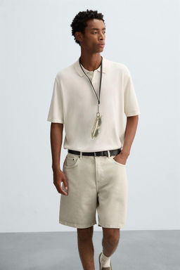 REGULAR FIT DENIM BERMUDA SHORTS - Zara фото 6