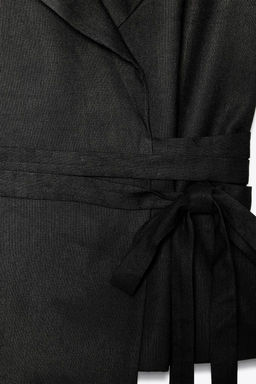 ZW COLLECTION LINEN BLEND WAISTCOAT - Zara фото 7