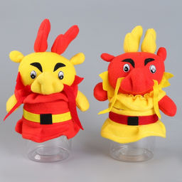 Цена за 5 шт. Конфетница «Дракон», 22 см, цвета МИКС